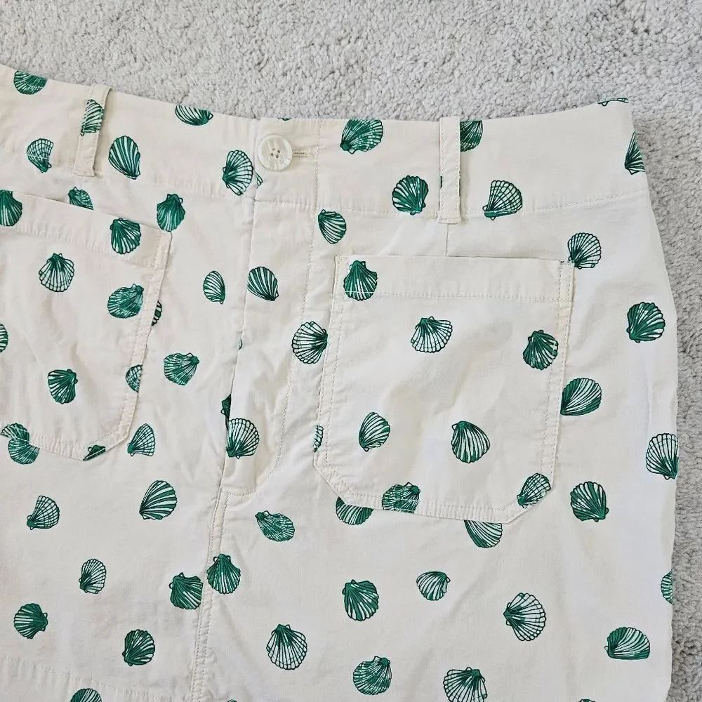 Maeve Anthropologie | Colette Mini Skirt Green Seashell, Womens XL - Picture 5 of 9
